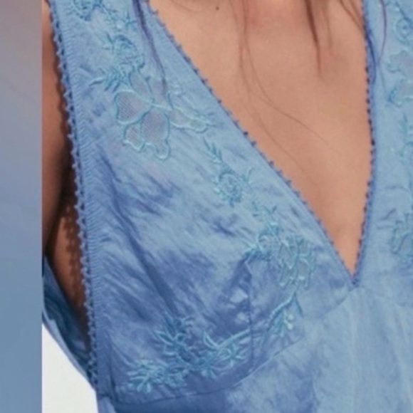 Zara Light Blue Maxi Dress - Picture 5 of 9